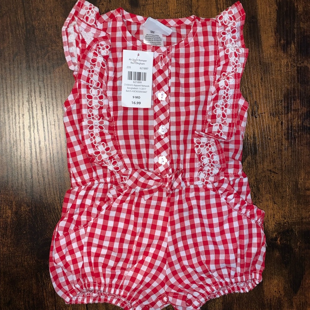 NEW with tags Girls Romper 9M